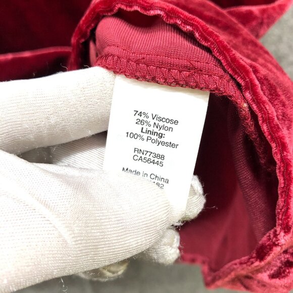 J. Crew Velvet Peplum Top Womens 10 Wine Red Sleeveless Blouse - Picture 5 of 7